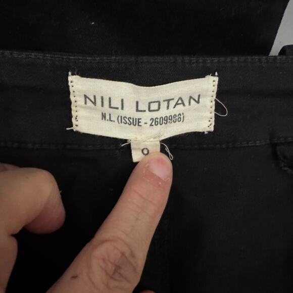 Nili Lotan N.L. Issue Black Jogger Pants Size 0 - 28" Waist, 27" Inseam - Zipper - Picture 5 of 11